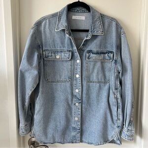 Oversized denim shirt/shacket  100% cotton